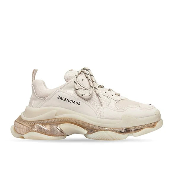 발렌시아가 트리플S CLEAR SOLE 스니커즈 베이지 · 진** 고객님