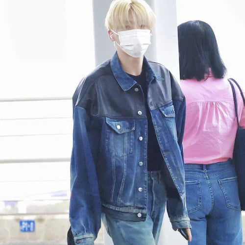 프라다 페이디드 블루 코튼 데님 재킷 (김태리,시온 착용) · 남** 고객님