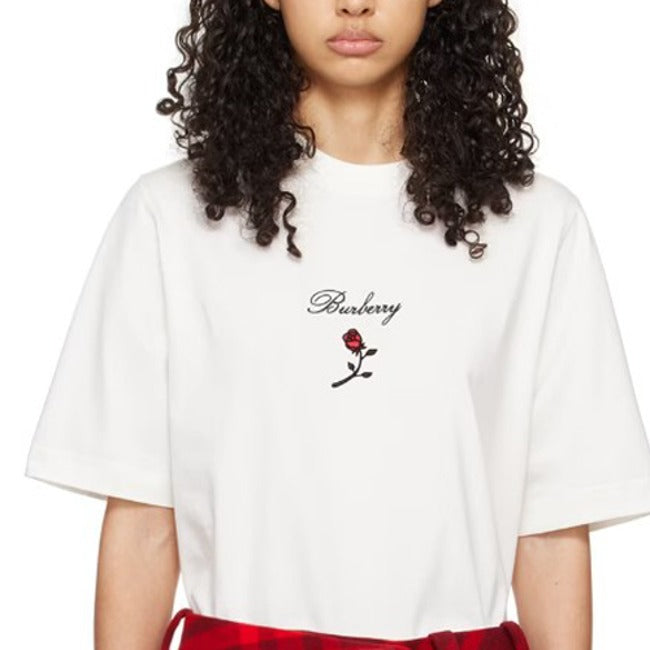 (국내배송, 당일출고) 버버리 로즈 자수 로고 반팔티셔츠-재입고!!-