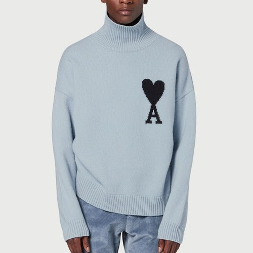 (국내배송) 아미 뉴 빅패치 안타르시아 터틀넥 컬러 니트 ~2Color~