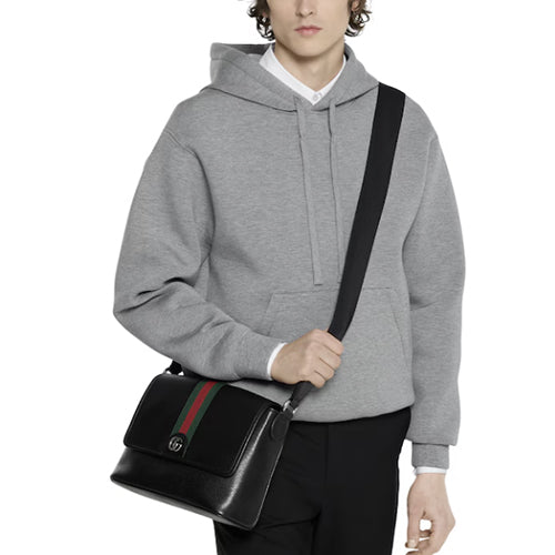 구찌 오피디아 미디움 메신저 크로스백 블랙