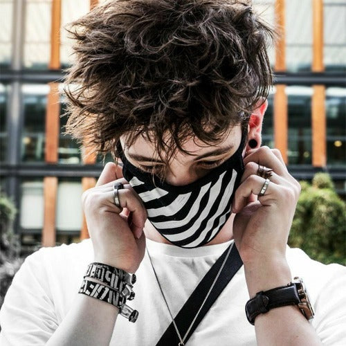 (국내배송) 오프화이트 커플 면 마스크