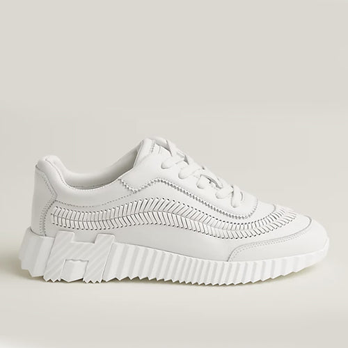 에르메스 바운싱 헤링본 브레이디드 스니커즈 화이트