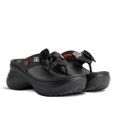 발렌시아가 x 크록스 통 지비츠 블랙