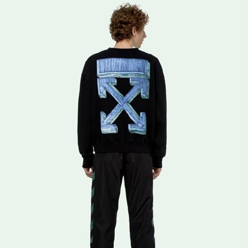 (국내배송) 오프화이트 마커애로우 맨투맨 티셔츠