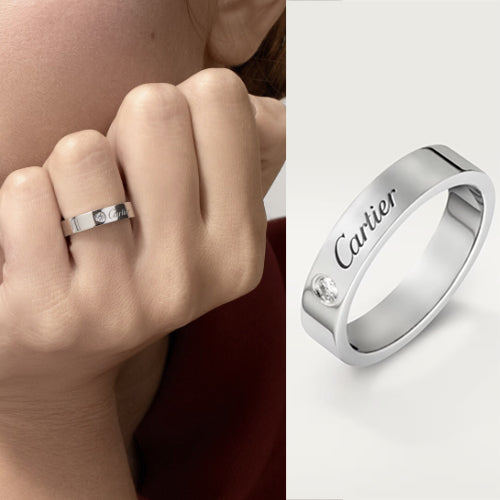 까르띠에 C 드 다이아몬드 웨딩 반지 ~2Color~