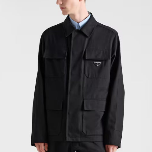 프라다 코튼 자켓 블랙