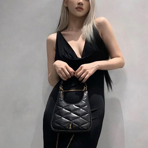 생로랑 사드 호보 숄더백 블랙