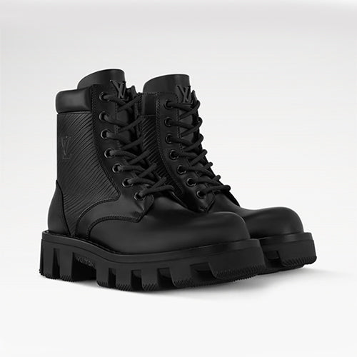루이비통 체커 레인저 부츠 블랙
