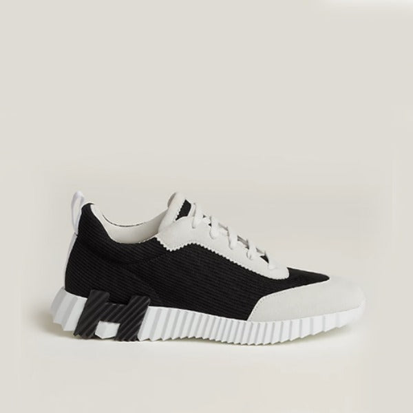 에르메스 바운싱 스니커즈 메쉬 스웨이드 고트스킨 & 누아 블랑(블랙/화이트)