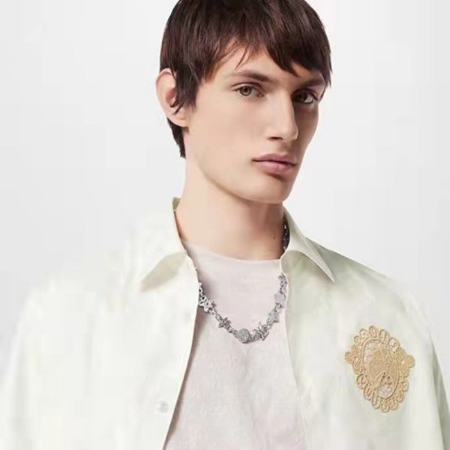 루이비통 모노그램 크래기 목걸이