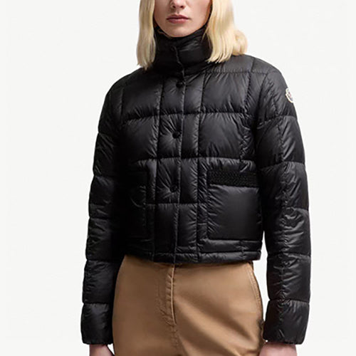 몽클레어 자르씨유 브레이드 트리밍 쇼트 다운 재킷 블랙