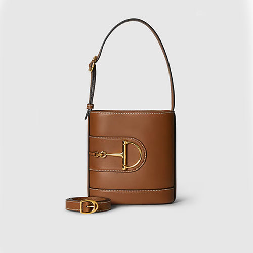 구찌 73 미니 버킷백 브라운