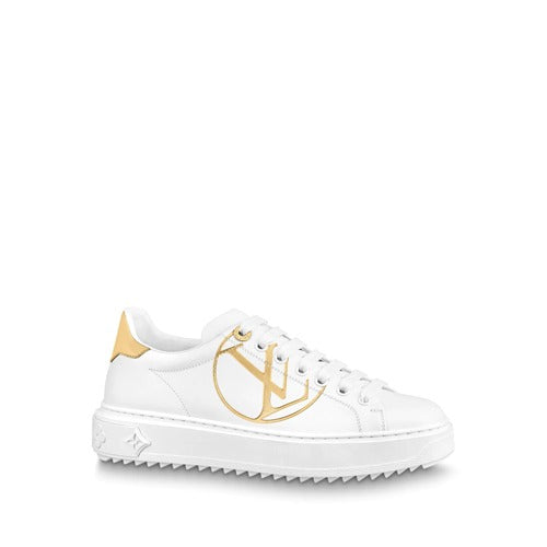 루이비통 타임 아웃 스니커즈 화이트골드