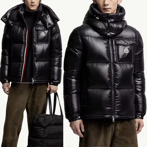 몽클레어 Montbeliard 후드 쇼트 다운 패딩 재킷