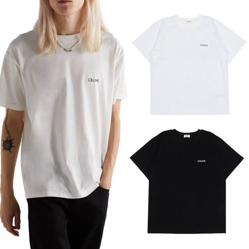 (국내배송) 셀린느 시그니처 로고 루즈핏 반팔 티셔츠 ~2Color~