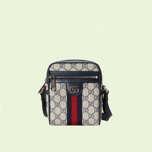 구찌 오피디아 GG 스몰 숄더백 베이지/블루