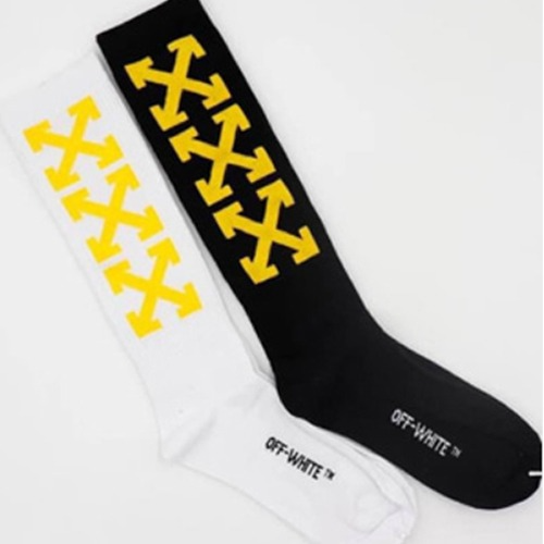 (국내배송, 당일출고) 오프화이트 로고 인따르시아 삭스 ~2color~