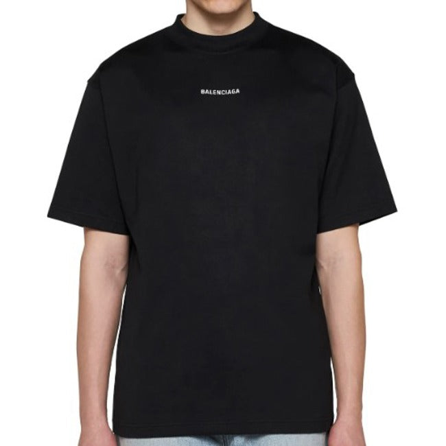 (국내배송) 발렌시아가 스몰 영문 로고 프린트 반팔 티셔츠