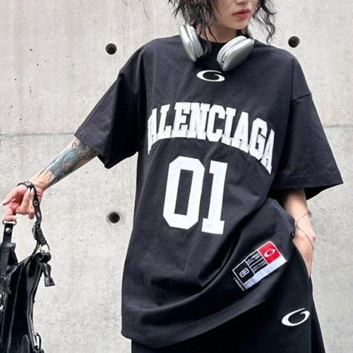 (국내배송) 발렌시아가 바스켓볼 시리즈 오버사이즈 반팔 티셔츠 ~2Color~