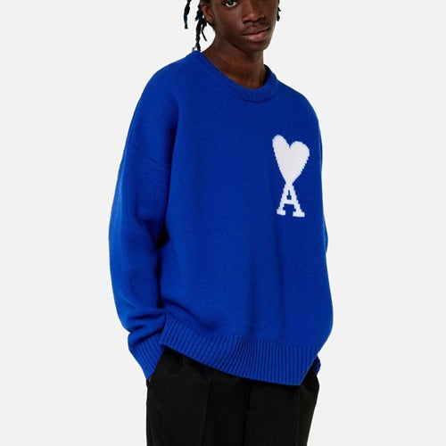 (국내배송) 아미 메리노울 라운드 니트 - 3Color -