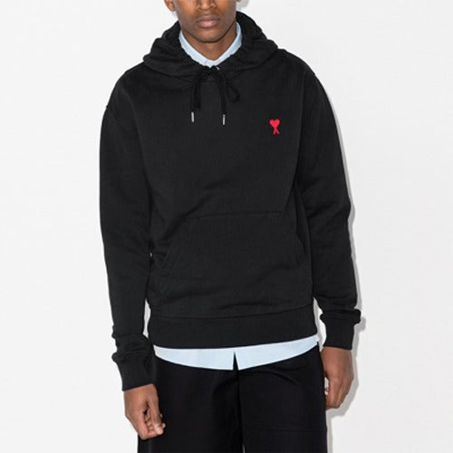 (국내배송, 당일출고) 아미(Ami) 드 꾀흐 하트 로고 엠브로 코튼 후드 스웨트셔츠 ~2Color~