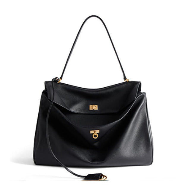 발렌시아가 로데오 핸드백 블랙/골드
