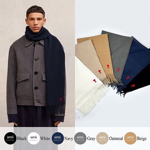 (국내배송, 당일출고) 아미 드 꾀흐 클레식 울 머플러 ~6Color~
