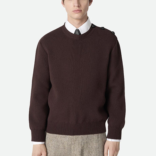 보테가베네타 컴팩트 울 점퍼 니트 스웨터