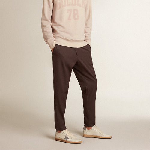 골든구스 그레이 리플렉티브 나일론 스타 & 힐탭 나파 볼스타