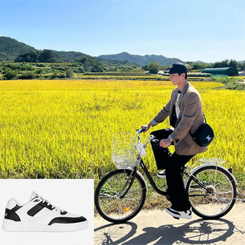 셀린느 트레이너 CT-07 로우 레이스업 스니커즈 화이트/블랙 (박보검 착용)