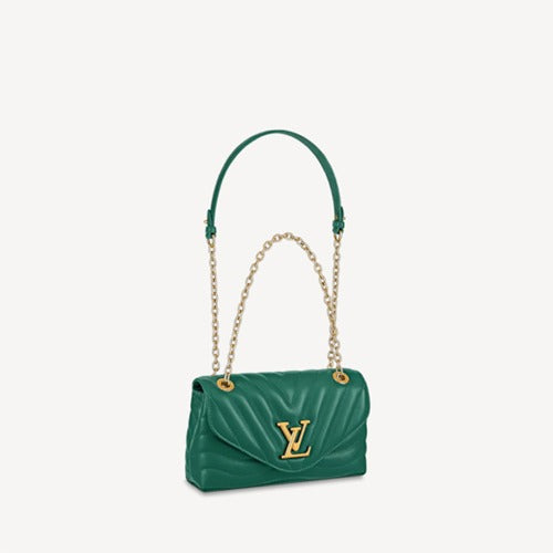 21FW 루이비통 LV 뉴 웨이브 체인 백 에메랄드 그린