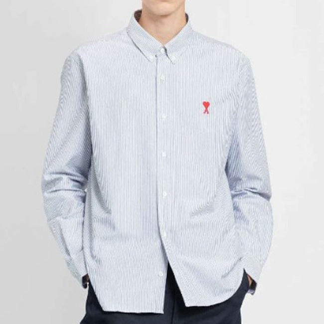 (국내배송, 당일출고) 아미 드 꾀흐 체인 자수 옥스포드 셔츠 ~3Color~