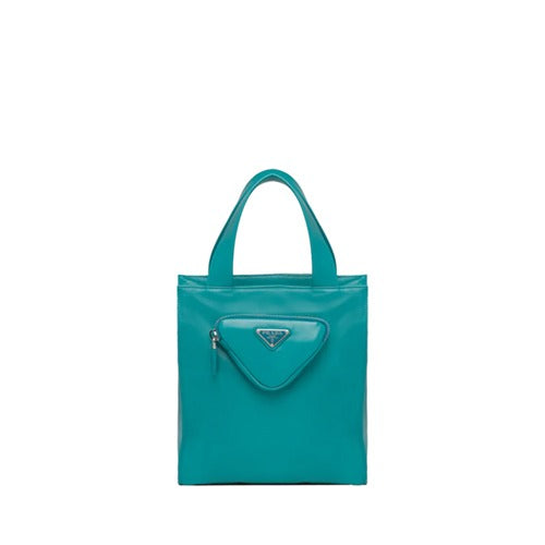 21/FW 프라다 나파 가죽 토트백 피콕블루