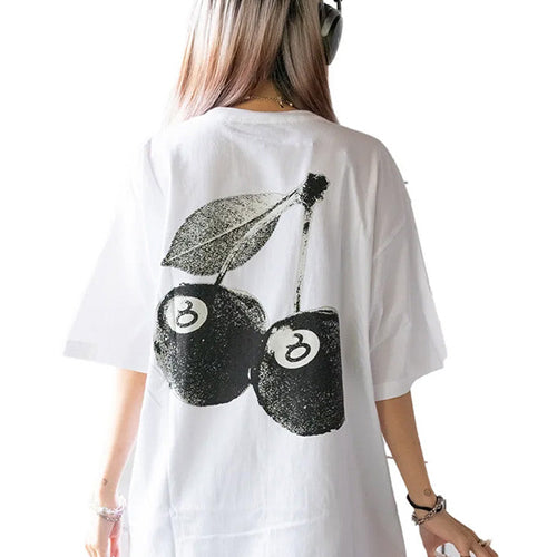 (국내배송) 스투시 체리 루즈핏 반팔 티셔츠 ~2Color~