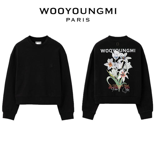 (국내배송) 우영미 플라워 백로고 그래픽 맨투맨