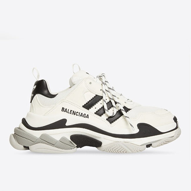 발렌시아가 X 아디다스 트리플S 블랙 화이트