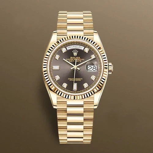 로렉스 DAY-DATE 오이스터 옐로우 골드 다크 그레이 다이얼 36MM · 강** 고객님