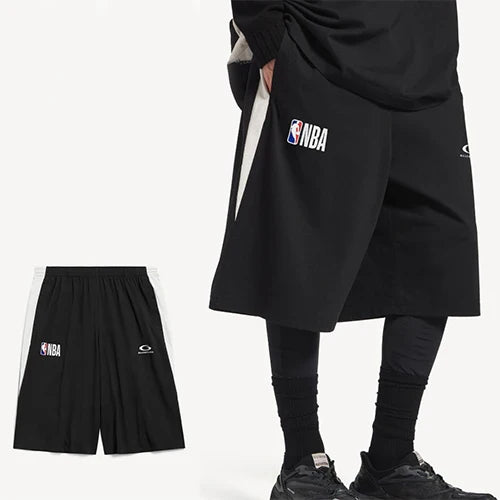 발렌시아가 x NBA 콜라보레이션 트랙수트 쇼츠 블랙 화이트 · 변** 고객님