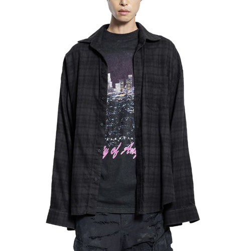 발렌시아가 시티 오브 엔젤스 레이어드 오버사이즈 셔츠