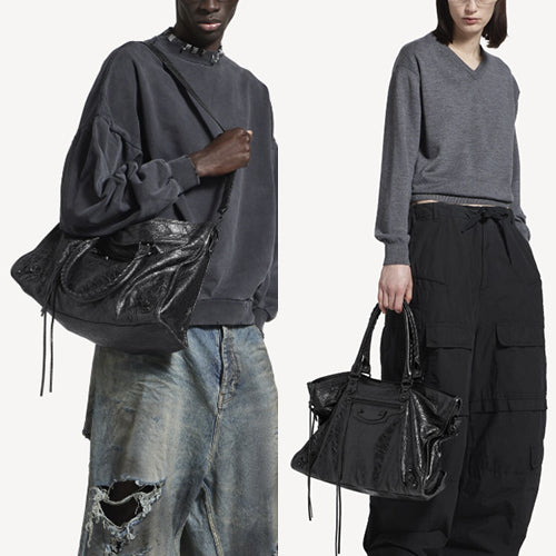 발렌시아가 르 시티 백 라지 블랙