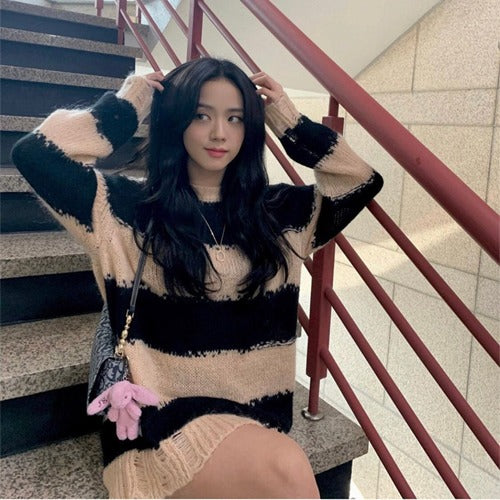 (국내배송) 아크네스튜디오 칸토니아 스트라이프 스웨터 - 이효리착용!!블랙핑크 지수 착용!!! - 4 Color