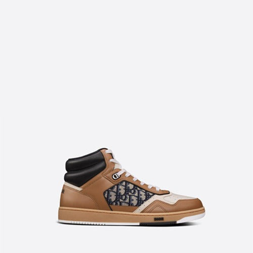 디올 B27 하이탑 스니커즈 커피/크림
