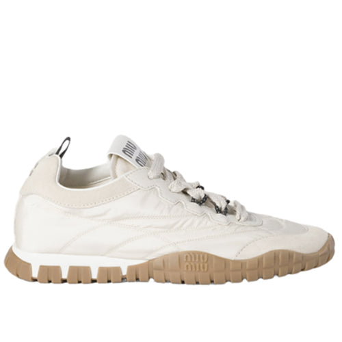 미우미우 타이어 테크니컬 스니커즈 아이보리