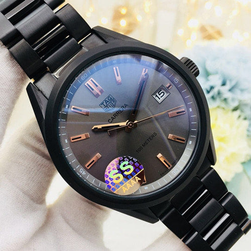 태그호이어 까레라 스페셜 에디션 블랙 메탈 39mm