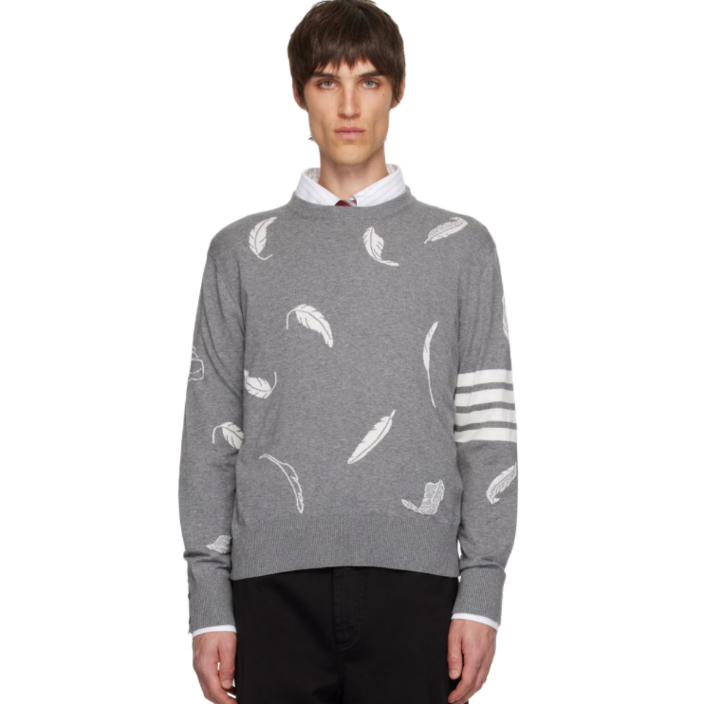 (국내배송) 톰브라운 사선완장 패더 울 니트