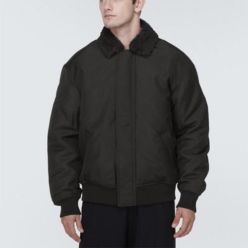 아크네 스튜디오 퍽스 시어링 트림 봄버 자켓