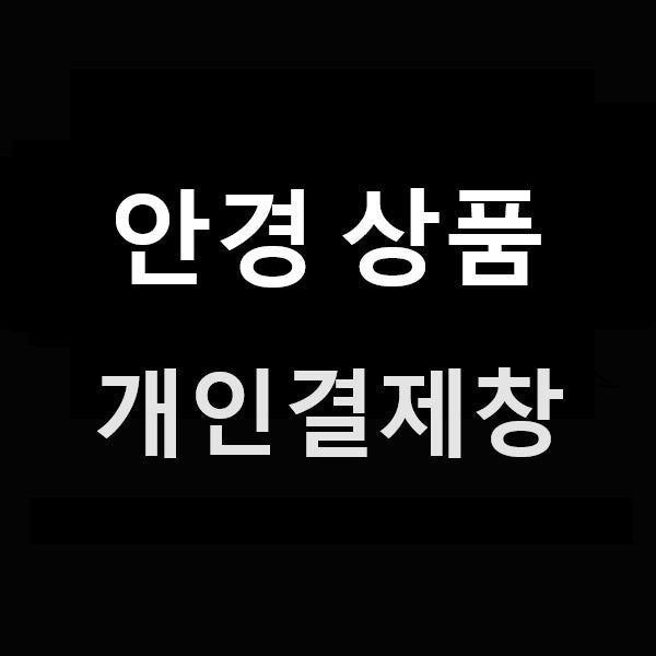 안경개인결제창