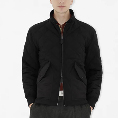 버버리 퀼티드 써모레귤레이티드 헤링턴 자켓 블랙