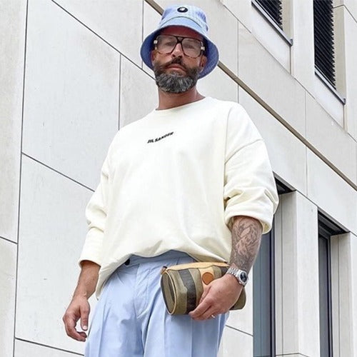 (국내배송) 질샌더 로고 맨투맨